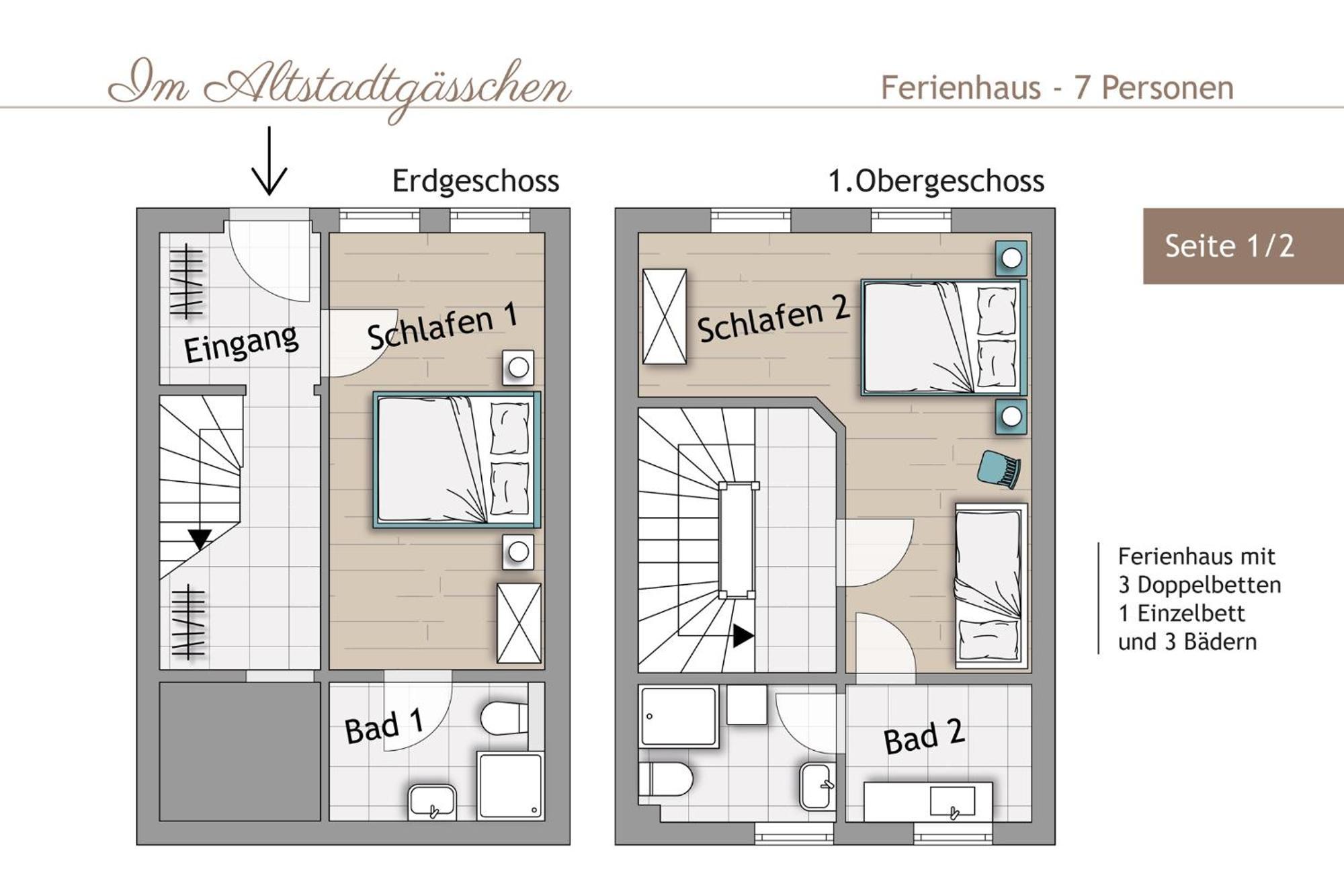 Ferienhaus Im Altstadtgaesschen Mit 3 Badezimmern Quedlinburg Εξωτερικό φωτογραφία